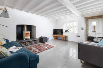Cosy up in front of the wood-burner.