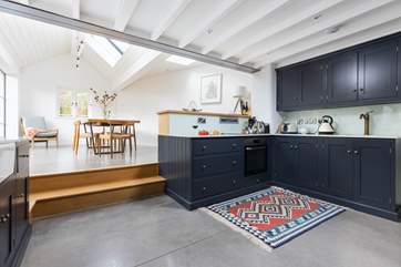 We love the super-stylish kitchen.