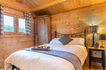 A great night's sleep is assured in the double room.