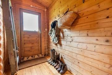Plenty of space for boots and coats here.