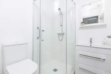 Nothing better than a power shower to blow away the sand and suncream.