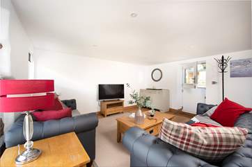 Plenty of room for all to snuggle up in the sitting-area.