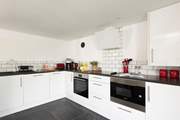 Dynnargh Barn comes with a sleek and modern kitchen.