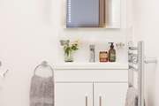 The stylish en suite in the second bedroom.