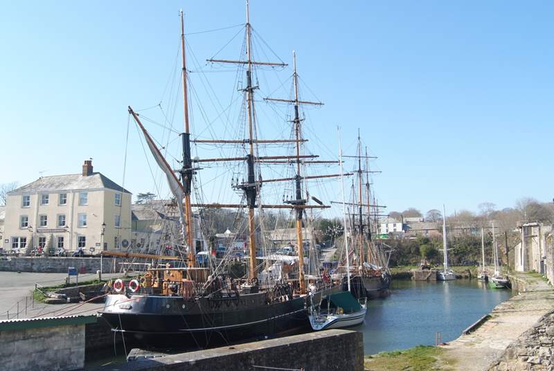 The historic harbour of Charlestown.