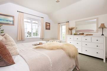 Bedroom one has a super-king size bed. Please note a step leads into this room.