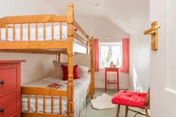 Bedroom four is another bunk bedroom.