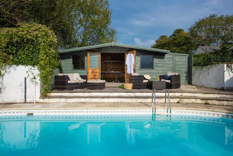 Bask in the Cornish sun by the pool.