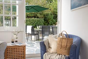 The perfect reading spot for a chilled afternoon.