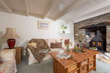 The cosy sitting-room.