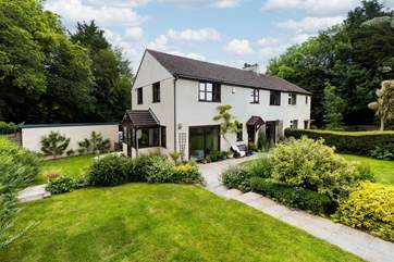 Apple Cottage offers oodles of space both inside and out. What a fabulous garden, which leads round to the parking at the back of the house.