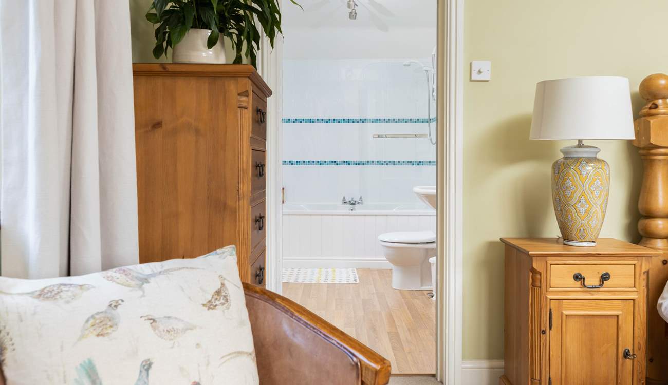 Bedroom one offers a fabulous en suite.