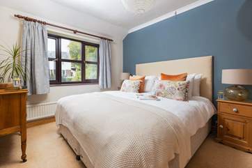 Bedroom three offers this super-king size bed, which can also be split into two singles for extra flexible sleeping requirements.