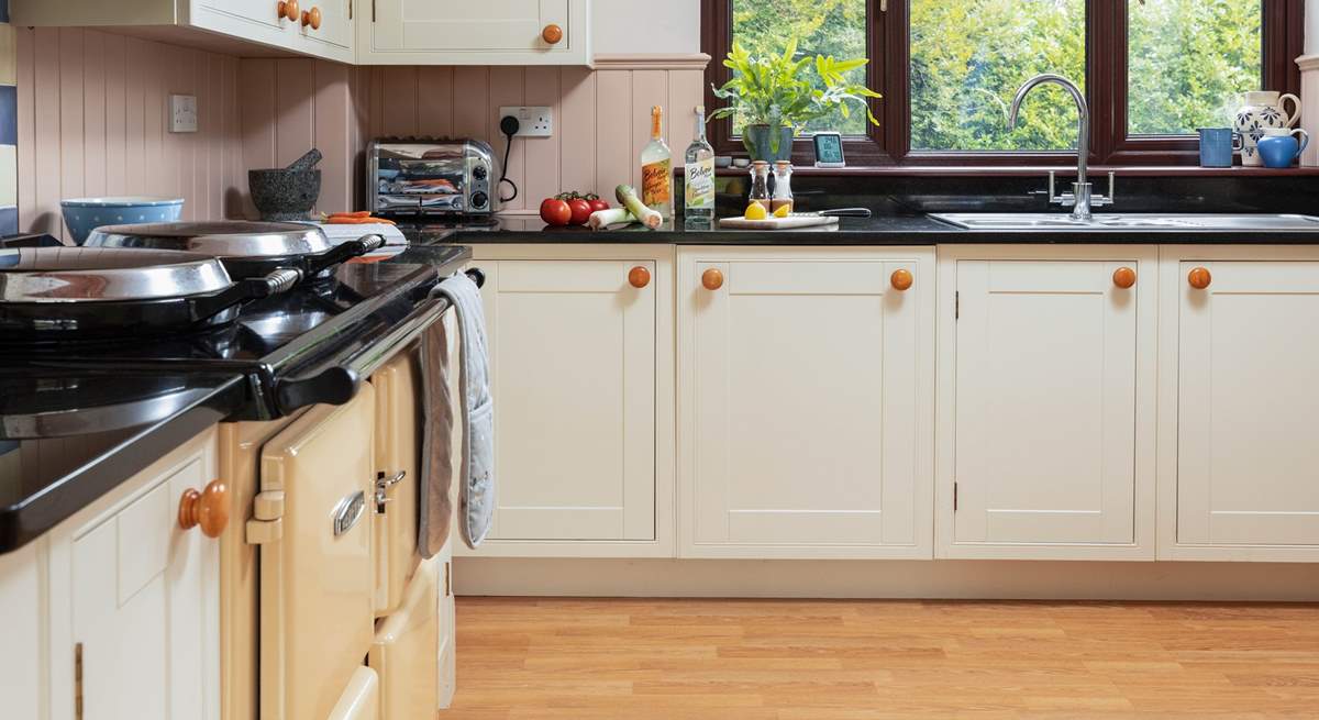 Plenty of work surface space for creating that special meal.