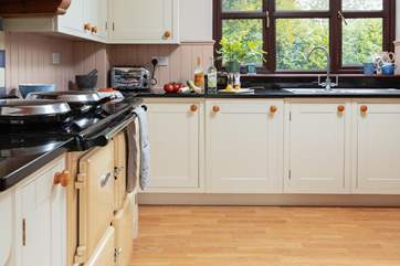 Plenty of work surface space for creating that special meal.