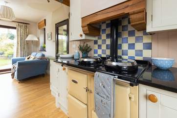 The glorious Rangemaster makes cooking a pleasure for the 'chef' of the party.