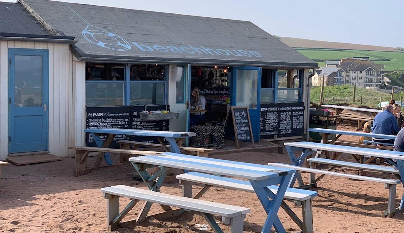 The beachhouse cafe at Thurlestone makes for the perfect spot to enjoy lunch before heading back to some intensive sandcastle building.