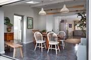 The light and spacious kitchen/diner with some fabulous touches.