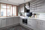 The super sleek kitchen has everything you will need to create a holiday feast.