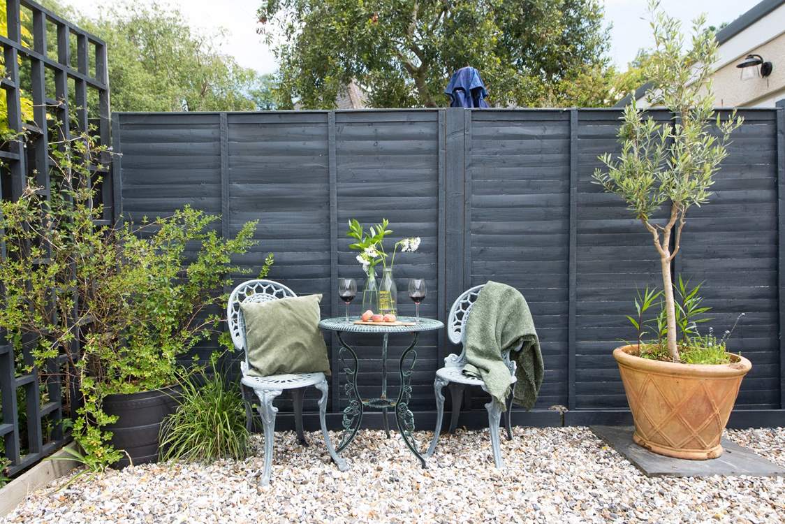 The sunny patio.
