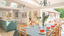 A blissful morning breakfast with the sun shining in, what more could you want?