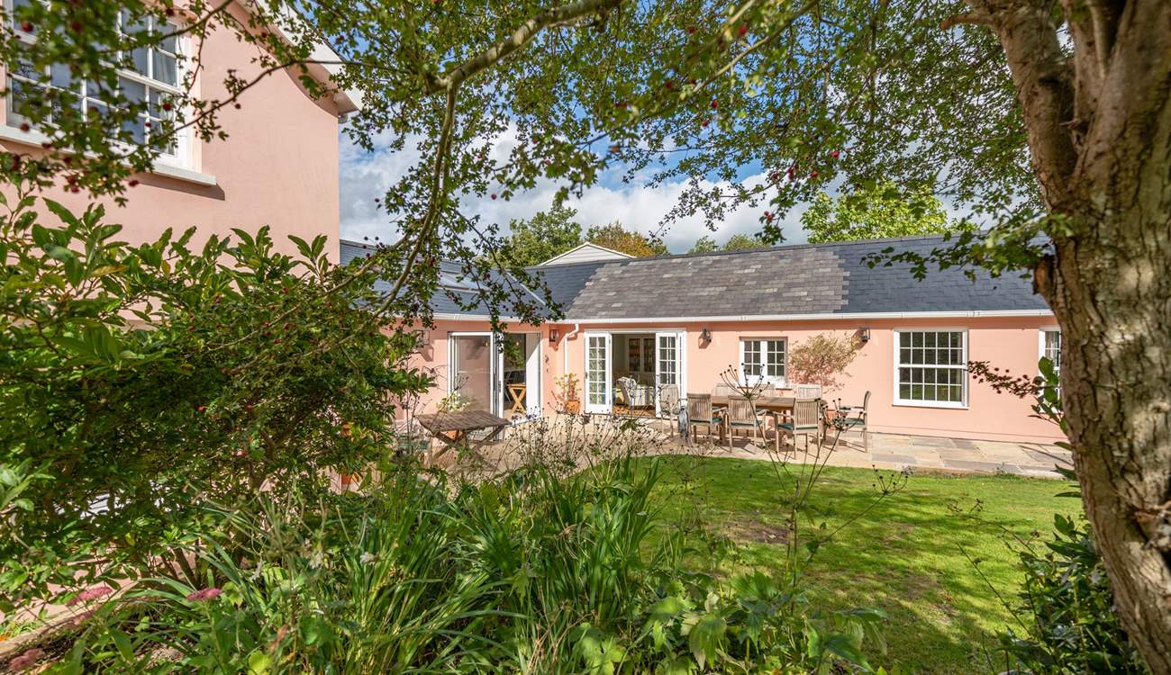 The beautifully maintained garden.