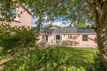 The beautifully maintained garden.