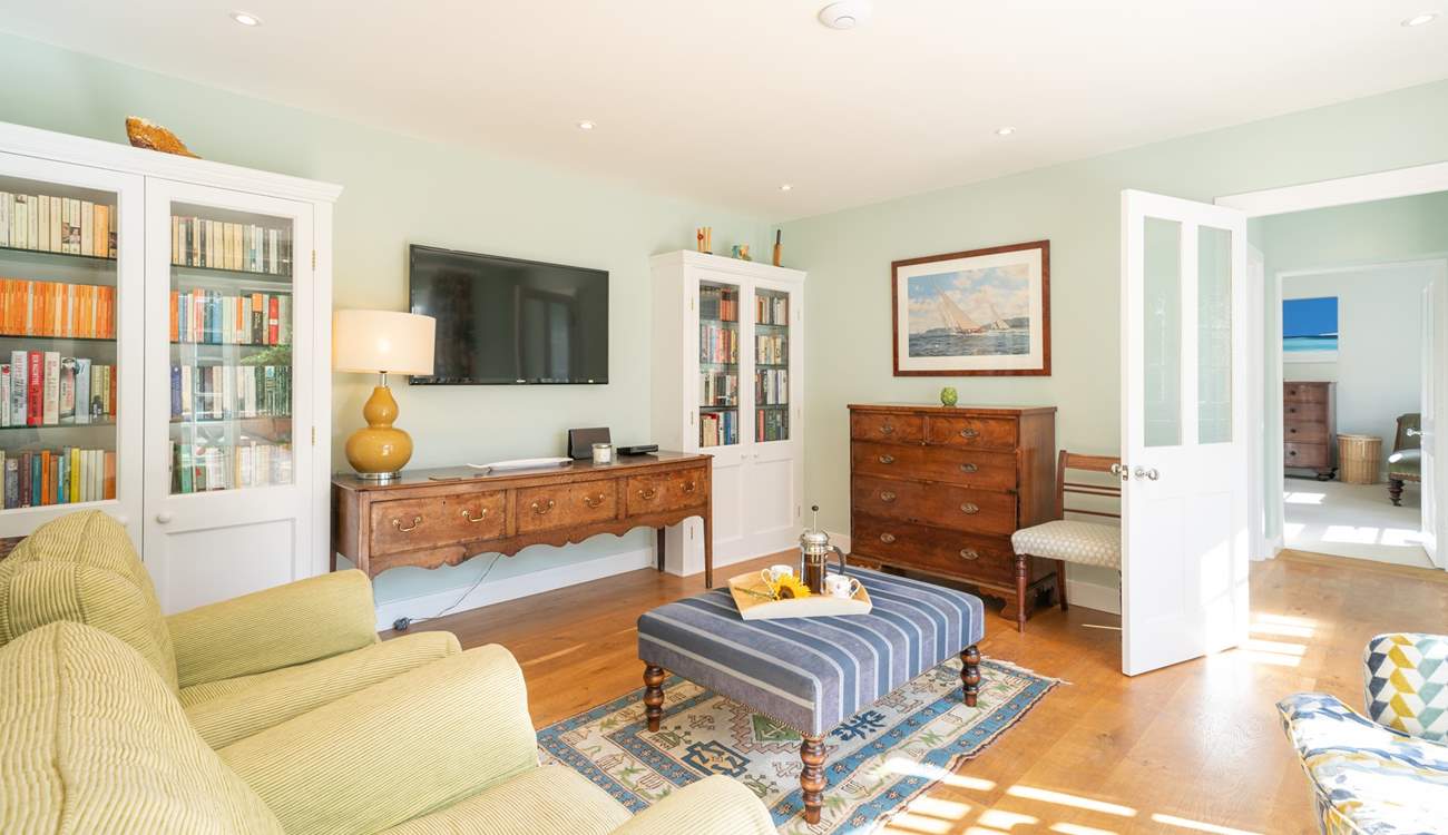 The second sitting-room on the ground floor with doors opening onto the patio-area. 