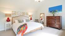 The main bedroom on the ground floor offers plenty of space.