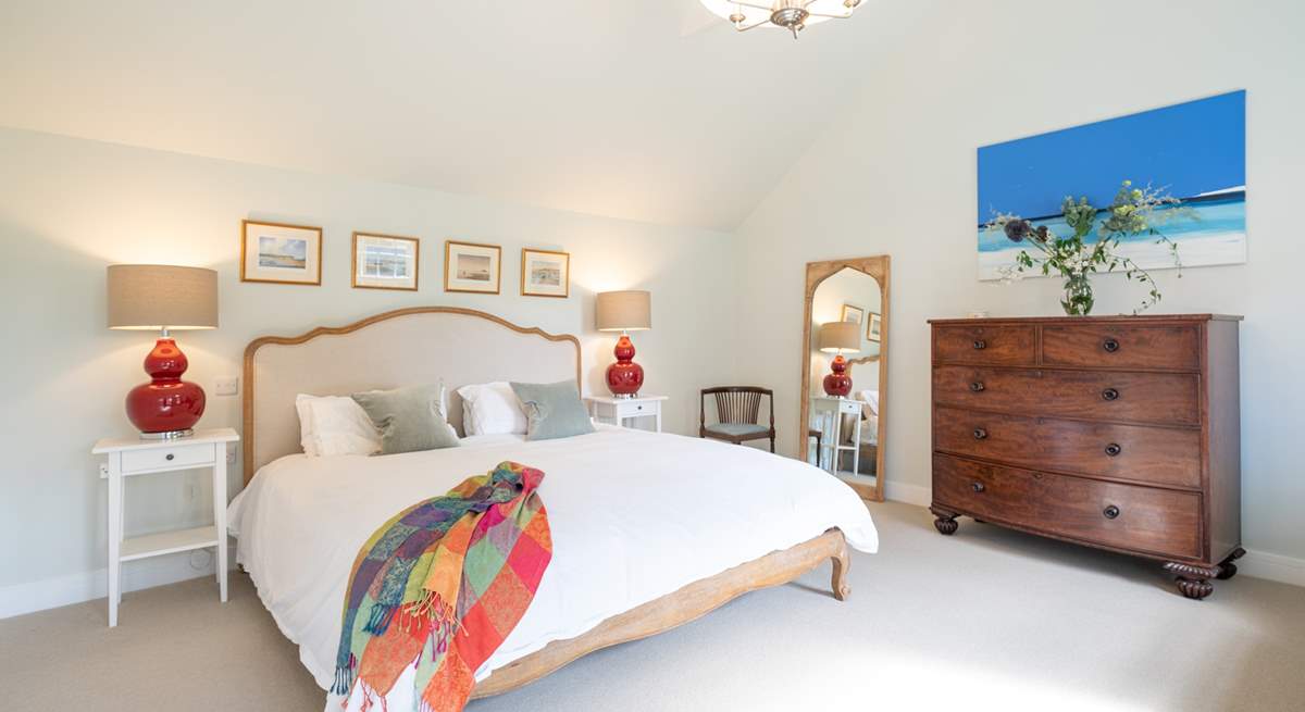 The main bedroom on the ground floor offers plenty of space.