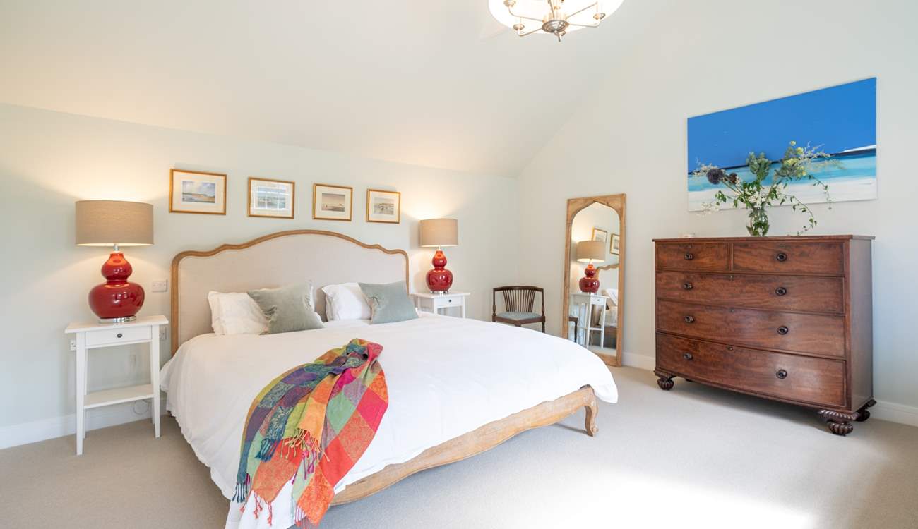 The main bedroom on the ground floor offers plenty of space.