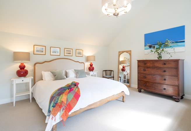 The main bedroom on the ground floor offers plenty of space.