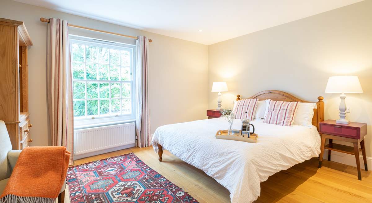 The stunning third bedroom which overlooks the garden...