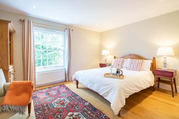 The stunning third bedroom which overlooks the garden...