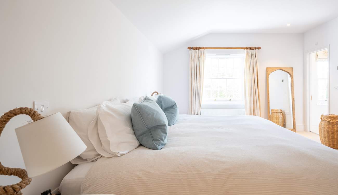 The fourth bedroom on the first floor can be made up as a double or twin with views across the garden...