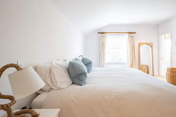 The fourth bedroom on the first floor can be made up as a double or twin with views across the garden...