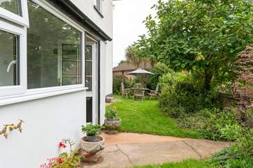 Enjoy al fresco meals in your wrap-around garden.