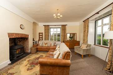 The sitting-room is lovely and cosy; with a true farmhouse feel.