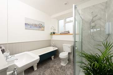 The beautiful bathroom.