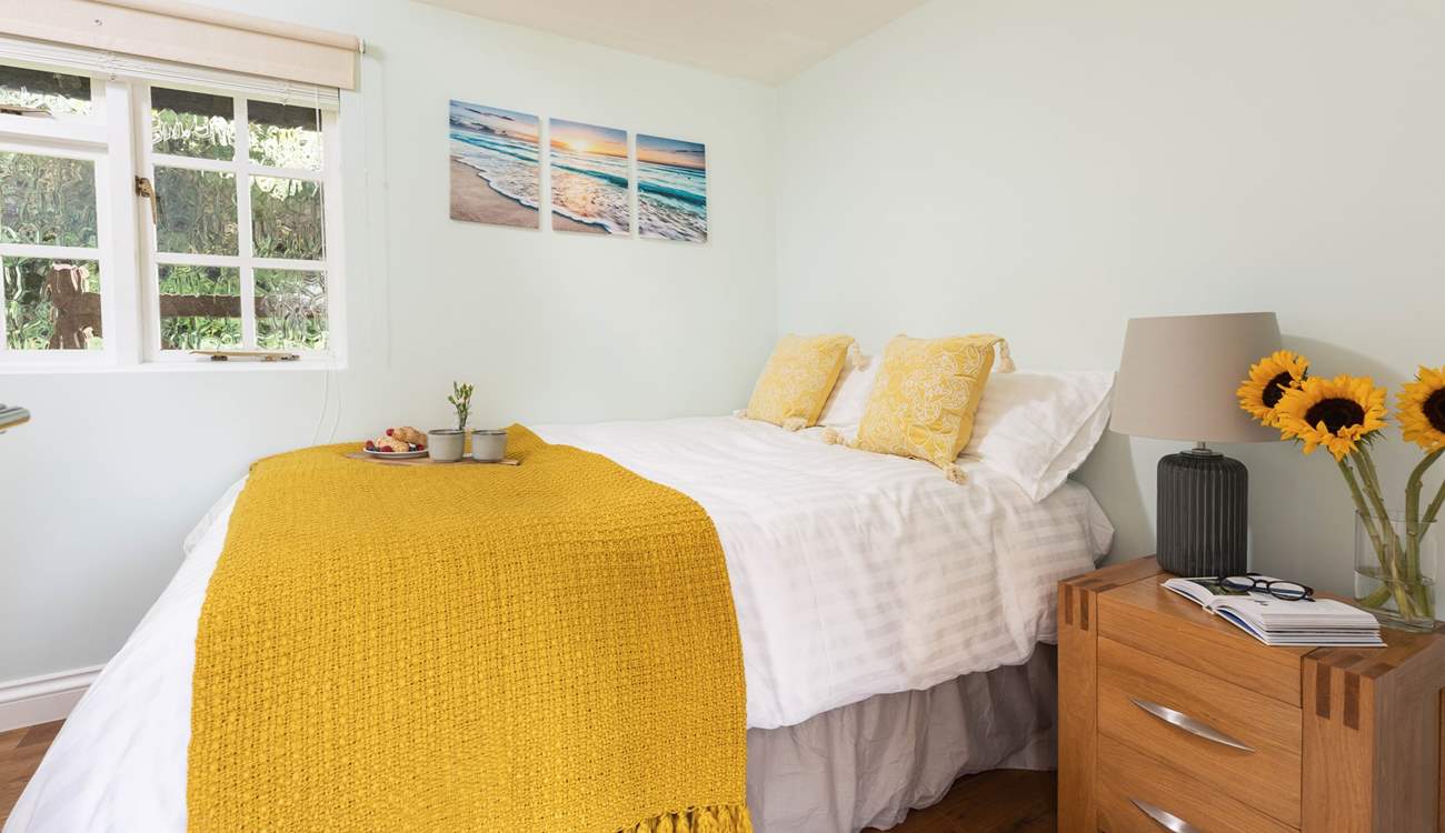 The cosy en suite king-size bedroom is just perfect for a good night's sleep.