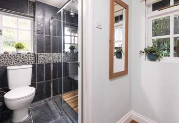 The en suite shower-room is perfect for freshening up.