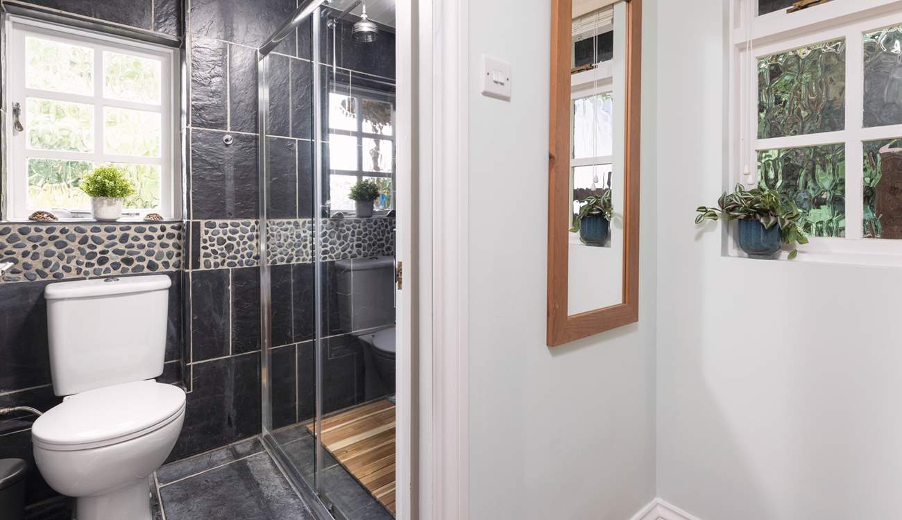 The en suite shower-room is perfect for freshening up.