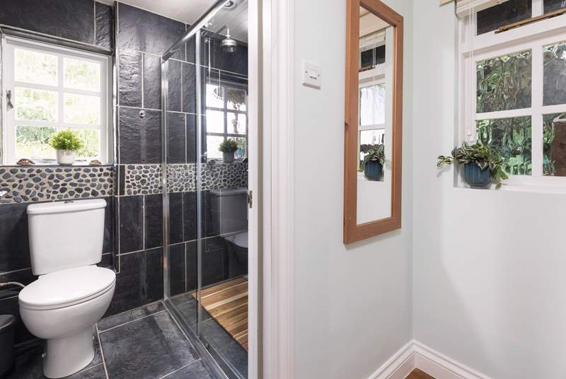 The en suite shower-room is perfect for freshening up.