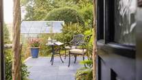 Enjoy al fresco moments on the patio.
