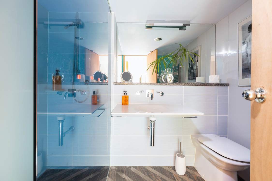 The shower-room.