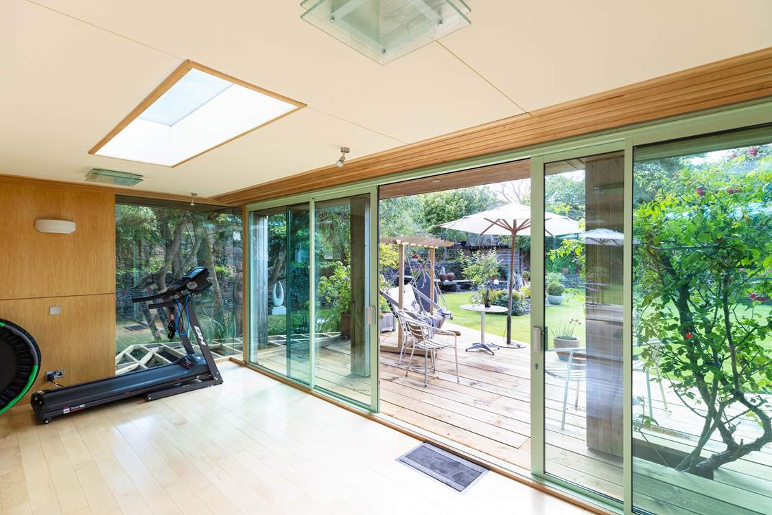 The dance and fitness studio offers equipment to aid with your workout if you wish.