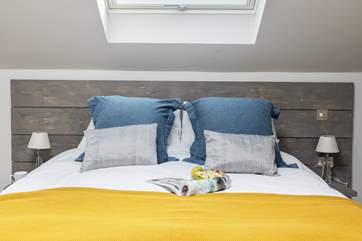 Super inviting king-size bed.