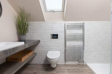The en suite shower-room for bedroom three.