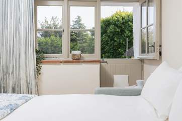 On a sunny morning, why not step straight out of your bedroom onto the decking to enjoy your morning coffee.