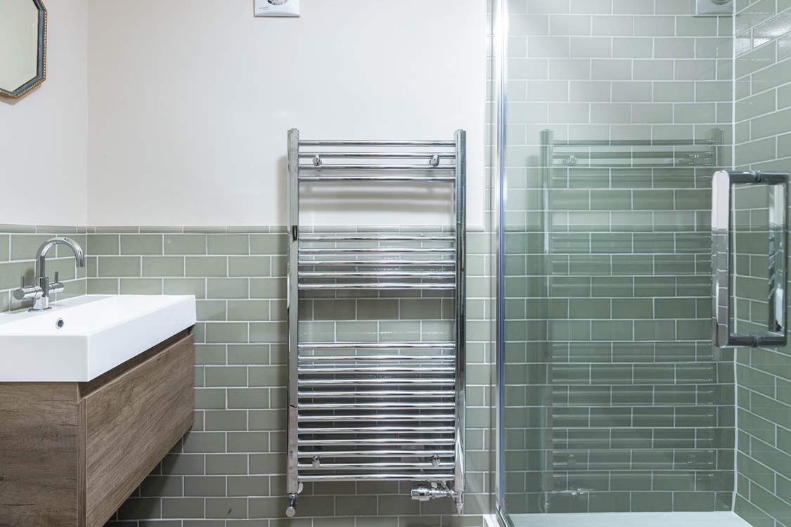 Bedroom one offers this fabulous en suite shower-room.